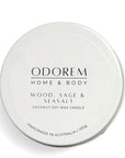 Wood, sage & sea salt - Candle tin 100g