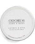 Saffron & Rose - Candle tin 100g