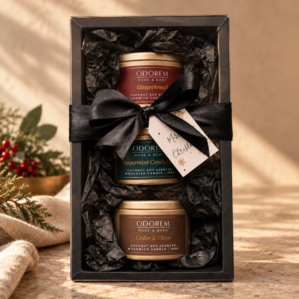 The Christmas Edit - Trio of Christmas Tins